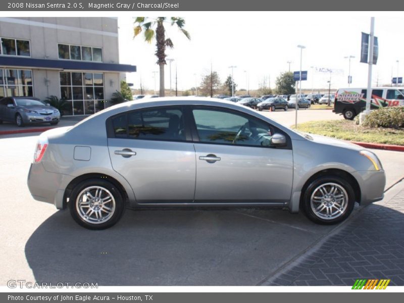 Magnetic Gray / Charcoal/Steel 2008 Nissan Sentra 2.0 S