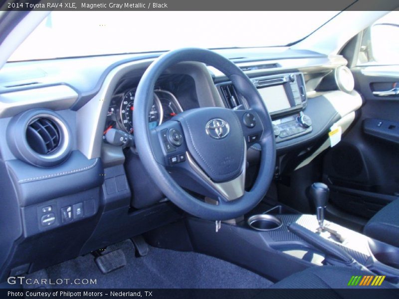 Magnetic Gray Metallic / Black 2014 Toyota RAV4 XLE