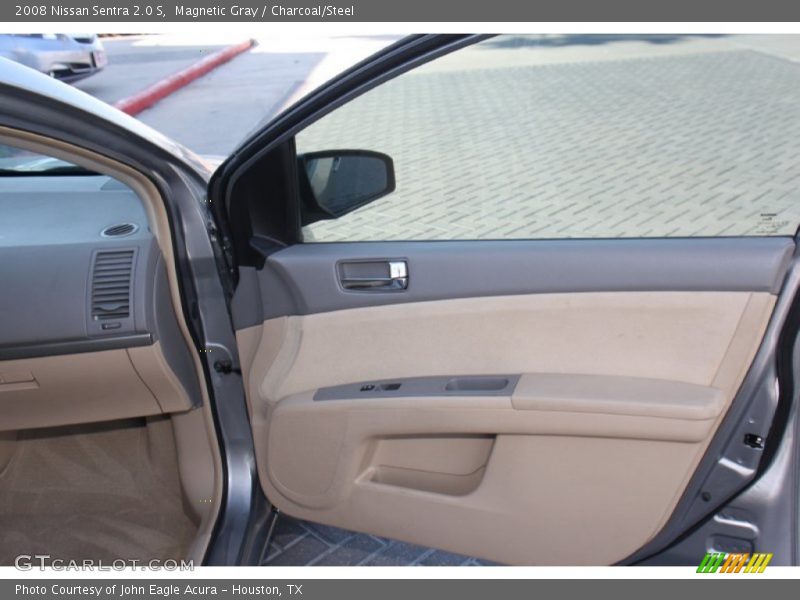 Magnetic Gray / Charcoal/Steel 2008 Nissan Sentra 2.0 S