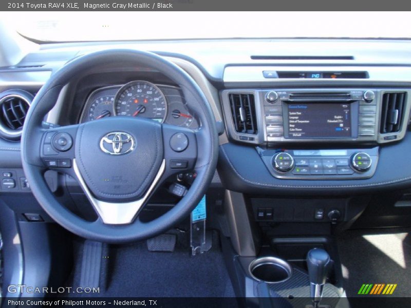 Magnetic Gray Metallic / Black 2014 Toyota RAV4 XLE