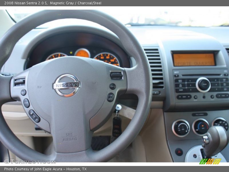 Magnetic Gray / Charcoal/Steel 2008 Nissan Sentra 2.0 S