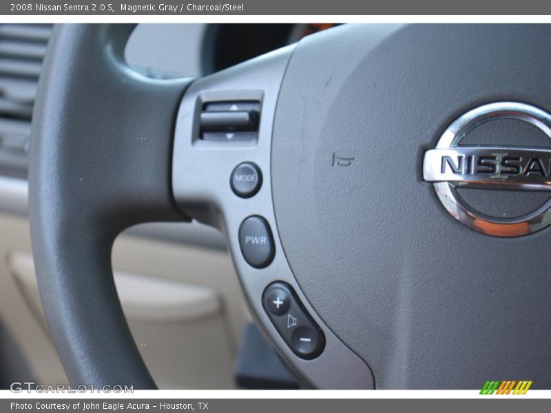 Magnetic Gray / Charcoal/Steel 2008 Nissan Sentra 2.0 S