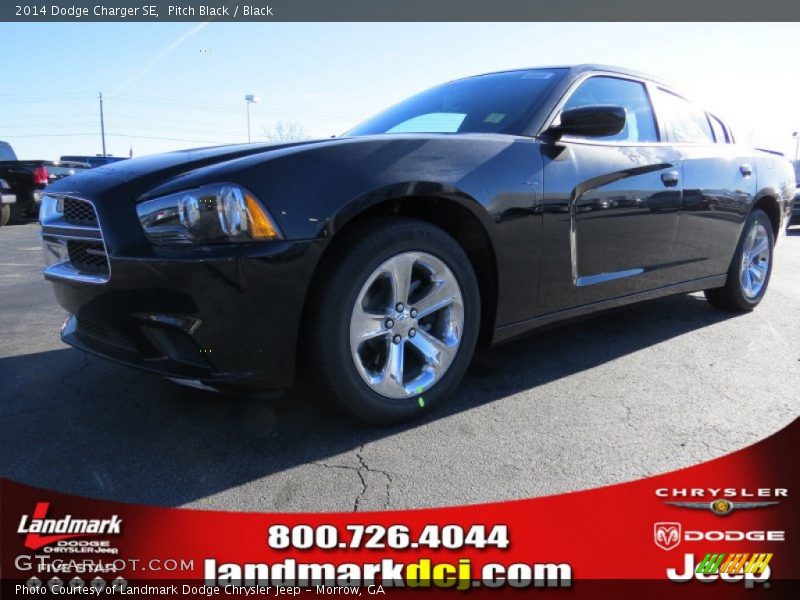 Pitch Black / Black 2014 Dodge Charger SE