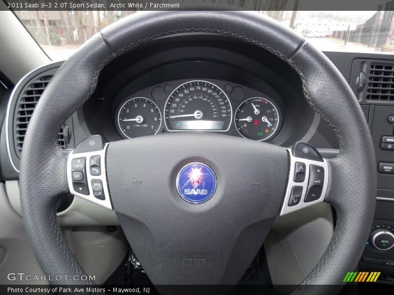 Arctic White / Parchment 2011 Saab 9-3 2.0T Sport Sedan