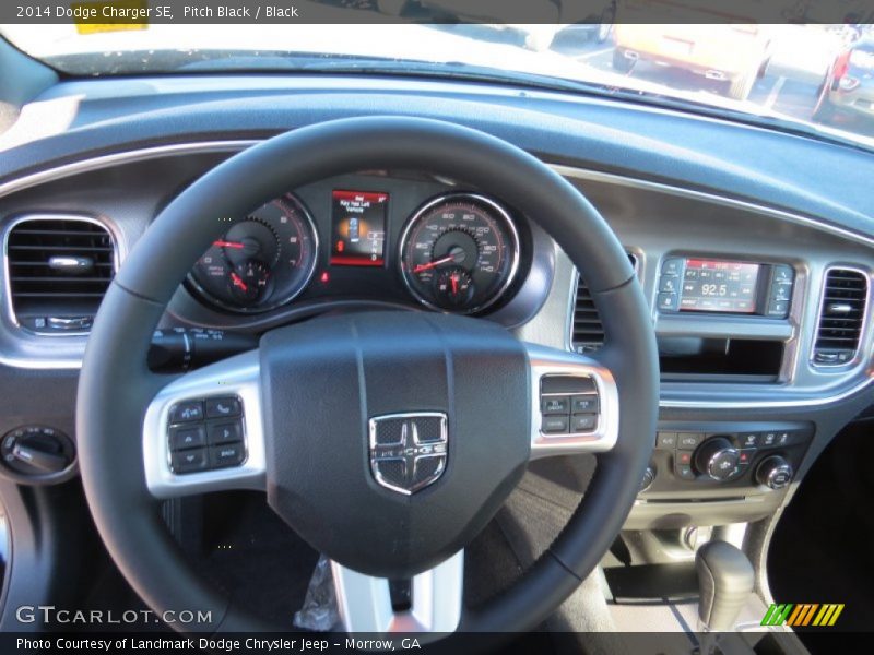 Pitch Black / Black 2014 Dodge Charger SE