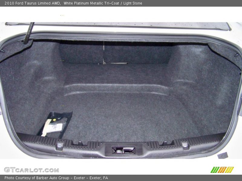 White Platinum Metallic Tri-Coat / Light Stone 2010 Ford Taurus Limited AWD