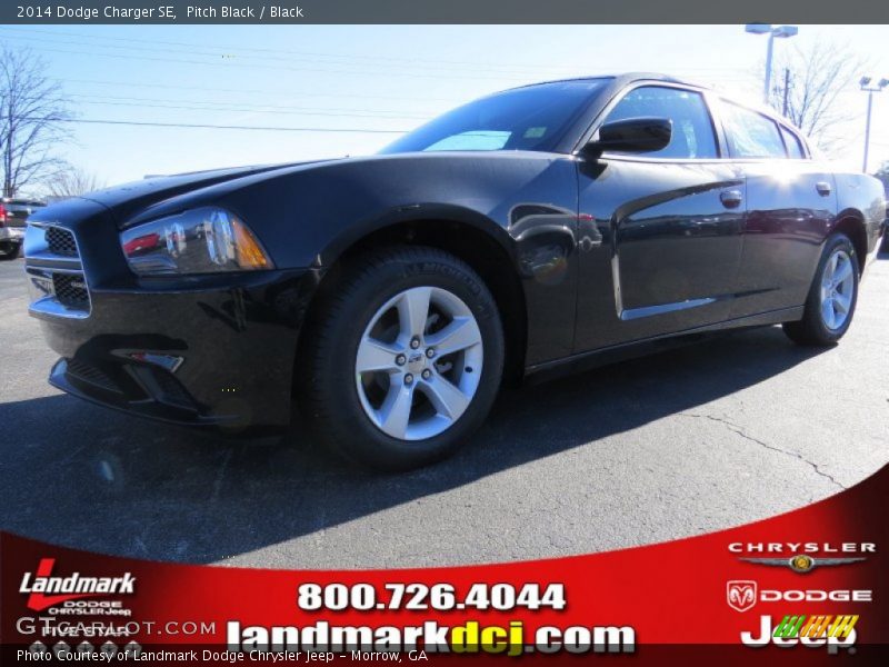 Pitch Black / Black 2014 Dodge Charger SE