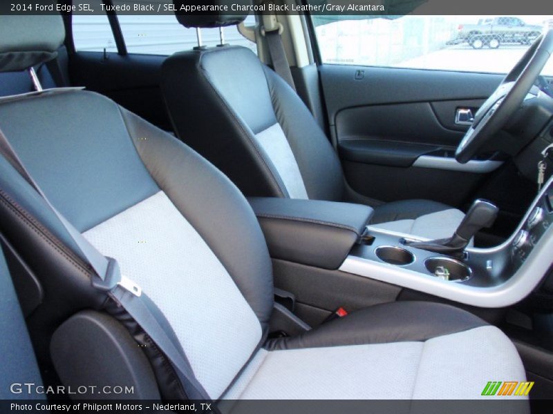 Tuxedo Black / SEL Appearance Charcoal Black Leather/Gray Alcantara 2014 Ford Edge SEL