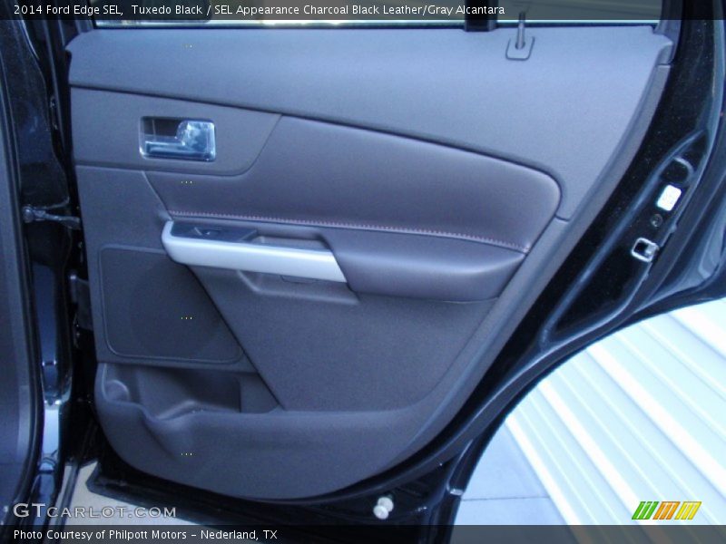 Tuxedo Black / SEL Appearance Charcoal Black Leather/Gray Alcantara 2014 Ford Edge SEL