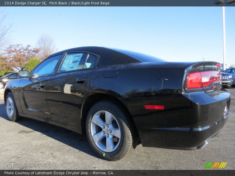 Pitch Black / Black/Light Frost Beige 2014 Dodge Charger SE