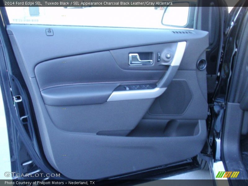 Tuxedo Black / SEL Appearance Charcoal Black Leather/Gray Alcantara 2014 Ford Edge SEL