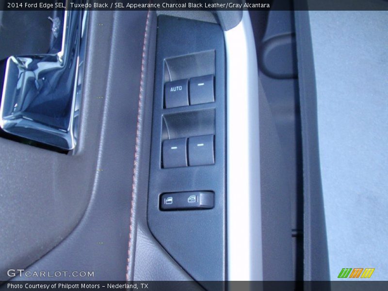 Tuxedo Black / SEL Appearance Charcoal Black Leather/Gray Alcantara 2014 Ford Edge SEL