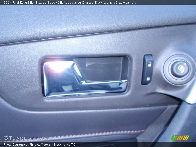 Tuxedo Black / SEL Appearance Charcoal Black Leather/Gray Alcantara 2014 Ford Edge SEL