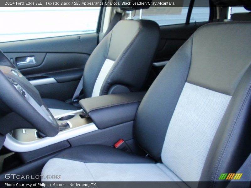 Tuxedo Black / SEL Appearance Charcoal Black Leather/Gray Alcantara 2014 Ford Edge SEL
