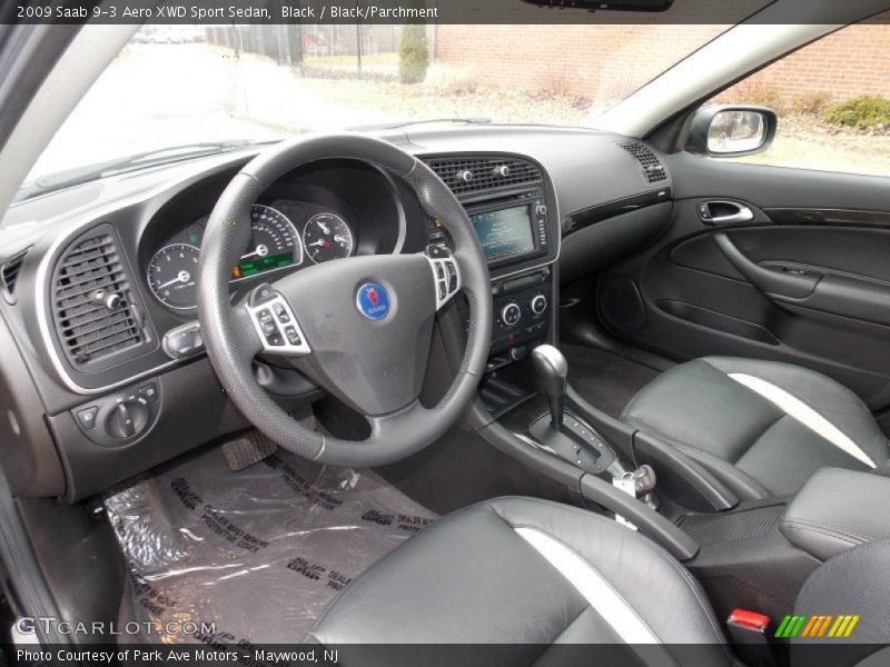  2009 9-3 Aero XWD Sport Sedan Black/Parchment Interior
