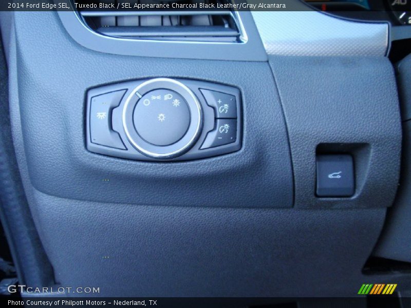 Tuxedo Black / SEL Appearance Charcoal Black Leather/Gray Alcantara 2014 Ford Edge SEL