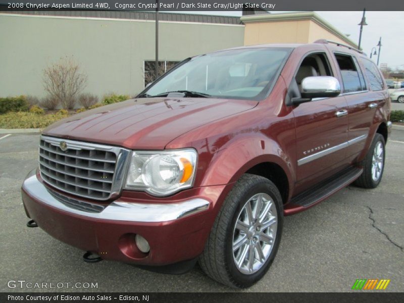 Cognac Crystal Pearl / Dark Slate Gray/Light Slate Gray 2008 Chrysler Aspen Limited 4WD
