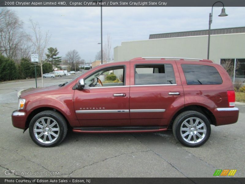 Cognac Crystal Pearl / Dark Slate Gray/Light Slate Gray 2008 Chrysler Aspen Limited 4WD