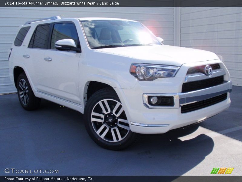 Blizzard White Pearl / Sand Beige 2014 Toyota 4Runner Limited