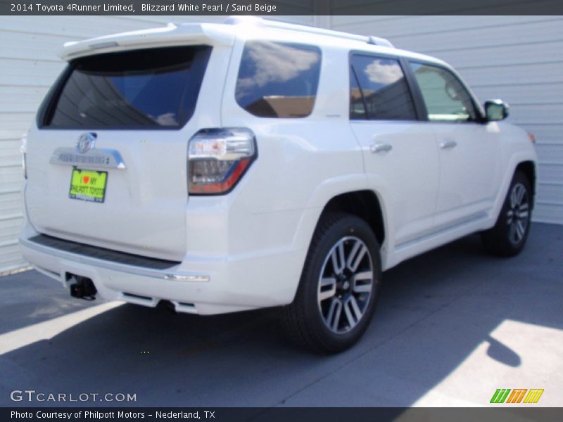 Blizzard White Pearl / Sand Beige 2014 Toyota 4Runner Limited