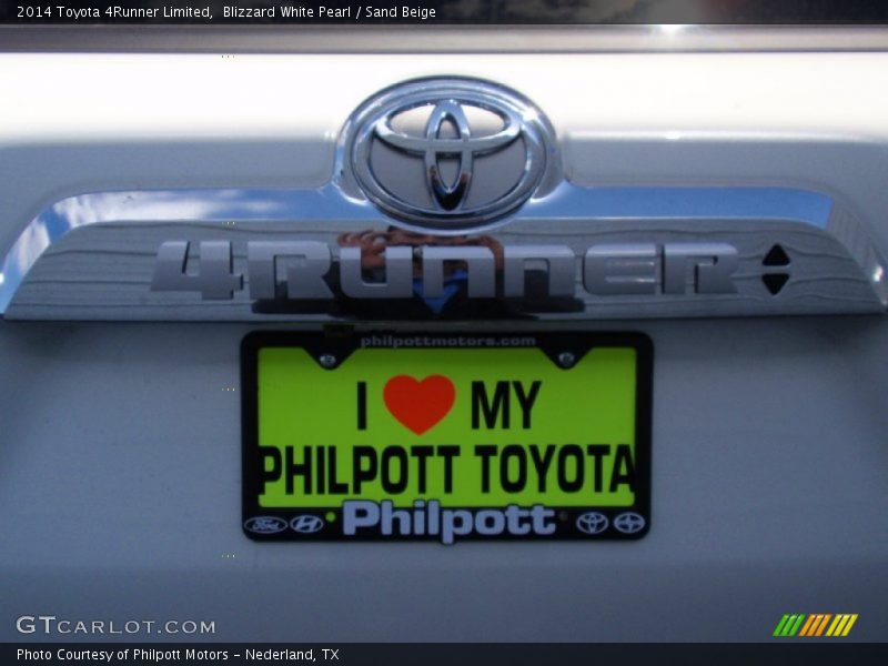 Blizzard White Pearl / Sand Beige 2014 Toyota 4Runner Limited