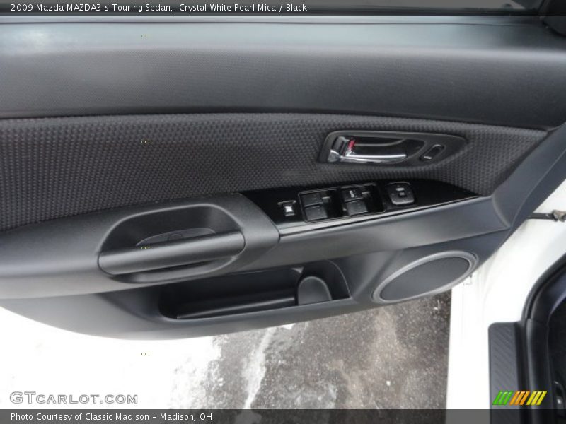 Crystal White Pearl Mica / Black 2009 Mazda MAZDA3 s Touring Sedan