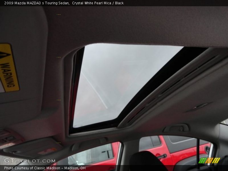 Crystal White Pearl Mica / Black 2009 Mazda MAZDA3 s Touring Sedan