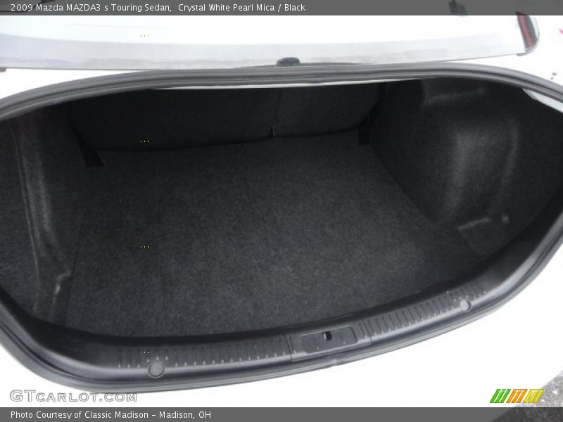Crystal White Pearl Mica / Black 2009 Mazda MAZDA3 s Touring Sedan