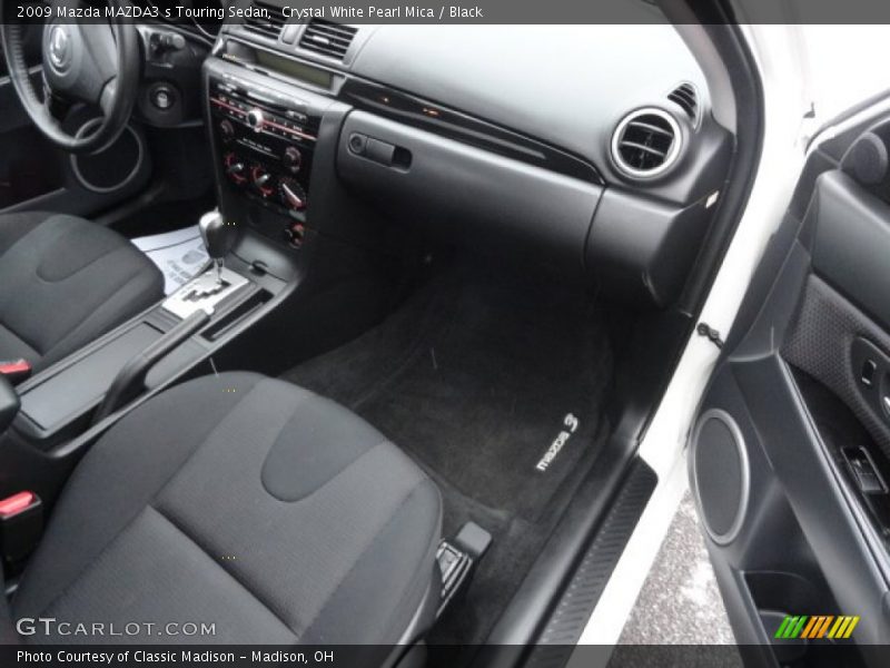 Crystal White Pearl Mica / Black 2009 Mazda MAZDA3 s Touring Sedan