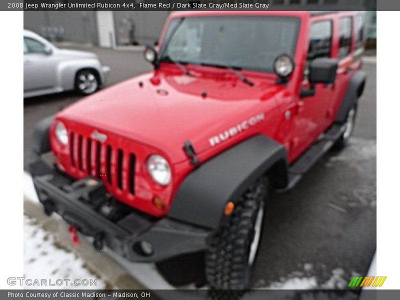 Flame Red / Dark Slate Gray/Med Slate Gray 2008 Jeep Wrangler Unlimited Rubicon 4x4