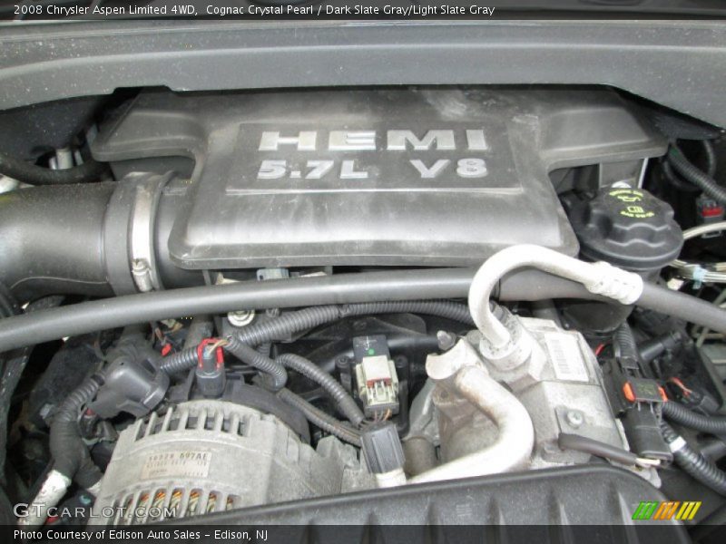 Cognac Crystal Pearl / Dark Slate Gray/Light Slate Gray 2008 Chrysler Aspen Limited 4WD