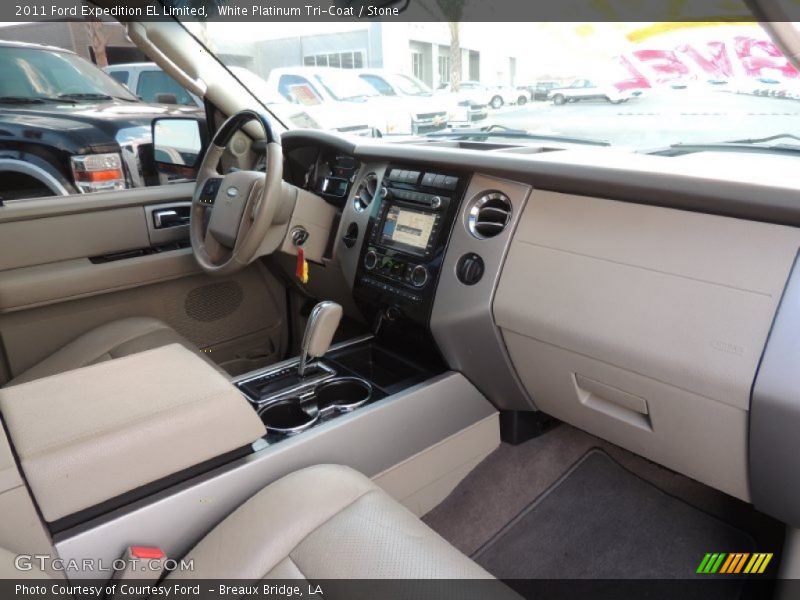 White Platinum Tri-Coat / Stone 2011 Ford Expedition EL Limited