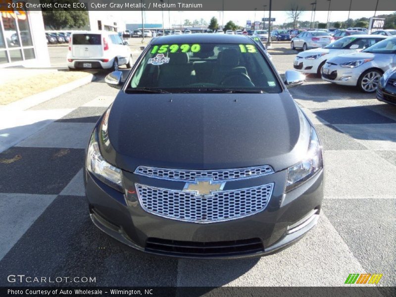 Cyber Gray Metallic / Medium Titanium 2013 Chevrolet Cruze ECO