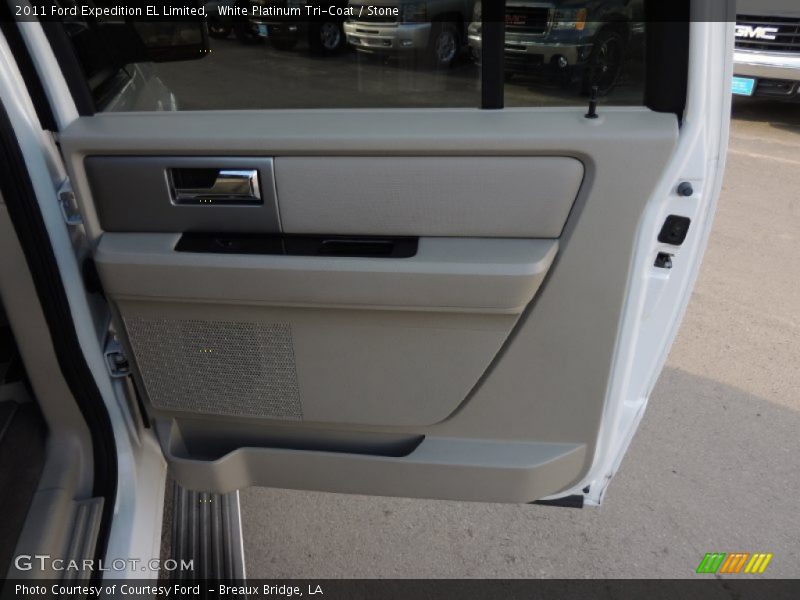 White Platinum Tri-Coat / Stone 2011 Ford Expedition EL Limited