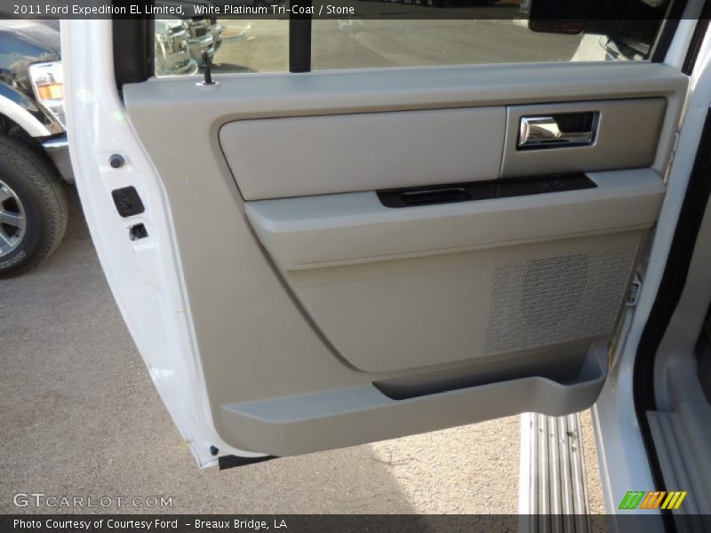 White Platinum Tri-Coat / Stone 2011 Ford Expedition EL Limited