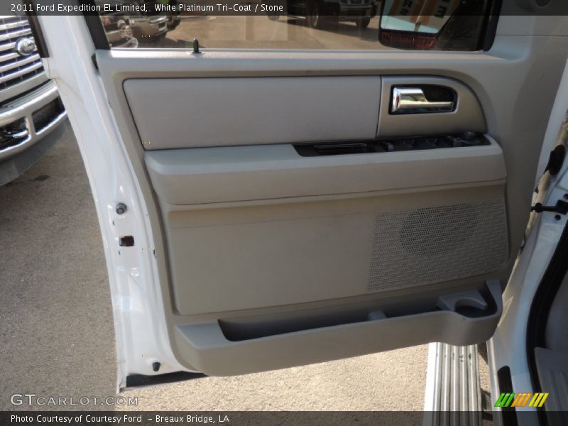 White Platinum Tri-Coat / Stone 2011 Ford Expedition EL Limited