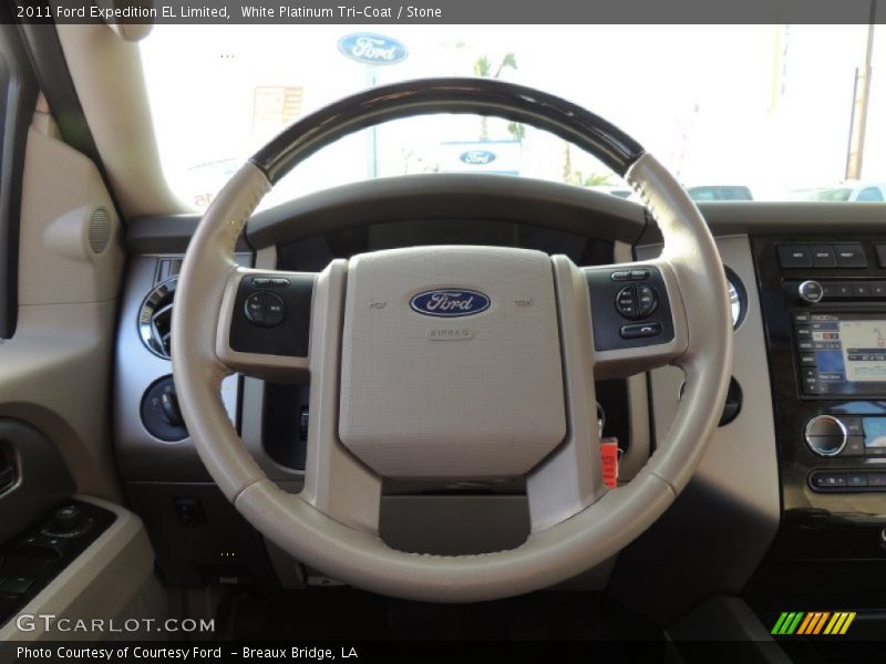 White Platinum Tri-Coat / Stone 2011 Ford Expedition EL Limited