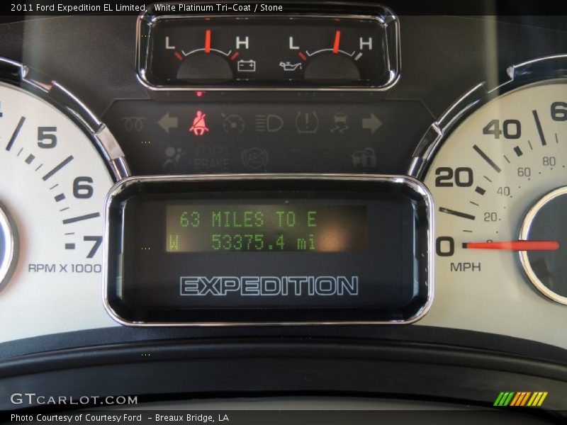 White Platinum Tri-Coat / Stone 2011 Ford Expedition EL Limited