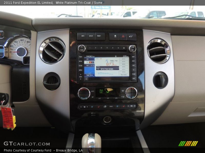 White Platinum Tri-Coat / Stone 2011 Ford Expedition EL Limited