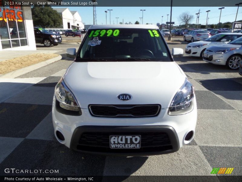 Clear White / Black Soul Logo Cloth 2013 Kia Soul +