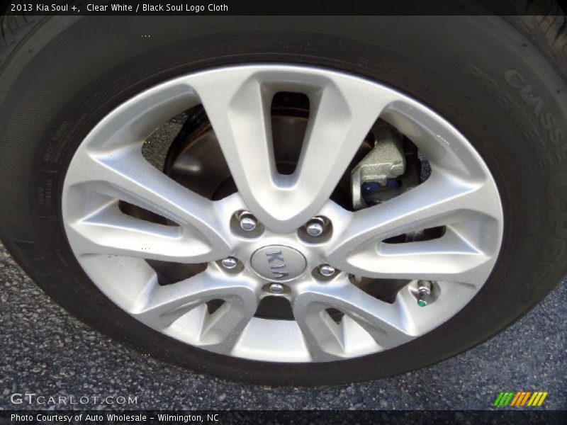 Clear White / Black Soul Logo Cloth 2013 Kia Soul +