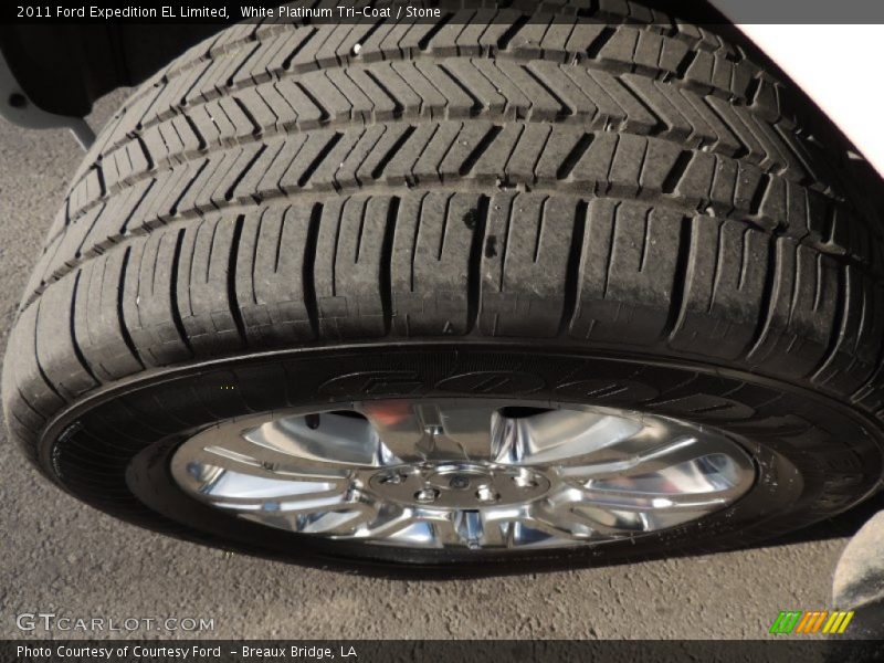 White Platinum Tri-Coat / Stone 2011 Ford Expedition EL Limited