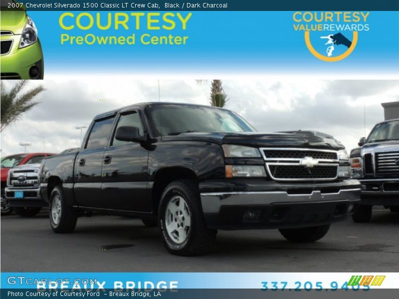 Black / Dark Charcoal 2007 Chevrolet Silverado 1500 Classic LT Crew Cab