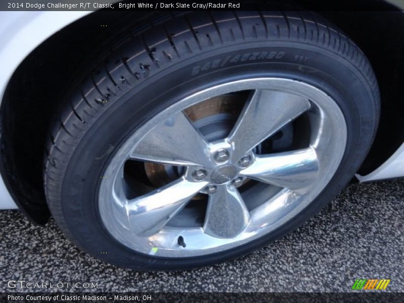 Bright White / Dark Slate Gray/Radar Red 2014 Dodge Challenger R/T Classic