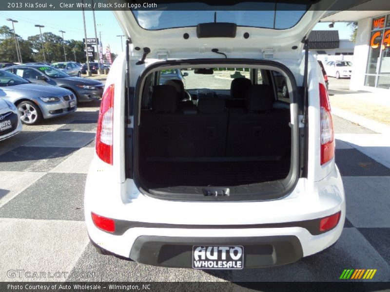 Clear White / Black Soul Logo Cloth 2013 Kia Soul +