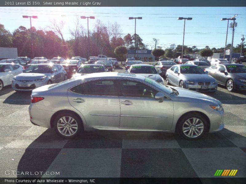 Silver Lining Metallic / Light Gray 2013 Lexus ES 350