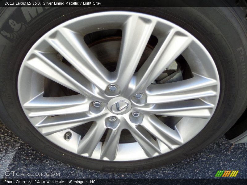 Silver Lining Metallic / Light Gray 2013 Lexus ES 350