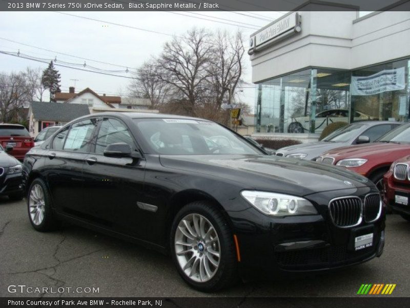 Black Sapphire Metallic / Black 2013 BMW 7 Series 750i xDrive Sedan