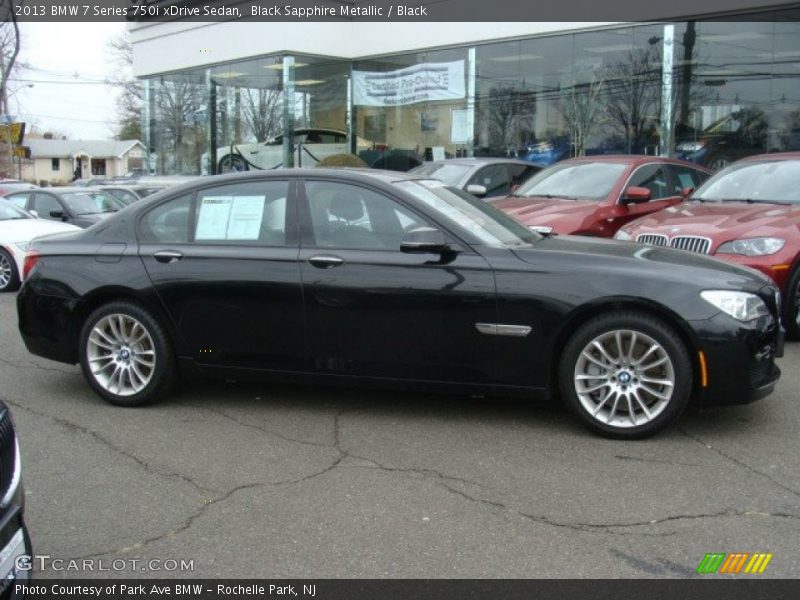 Black Sapphire Metallic / Black 2013 BMW 7 Series 750i xDrive Sedan