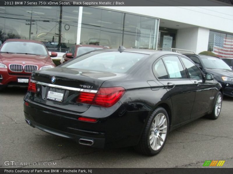 Black Sapphire Metallic / Black 2013 BMW 7 Series 750i xDrive Sedan